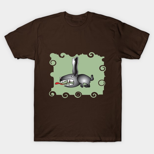 Crazy Animals_Rabbit 1 T-Shirt by JHillos